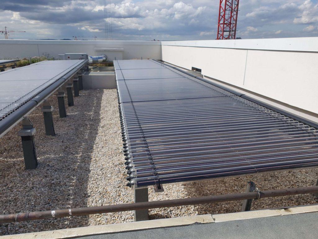 Installation de panneaux solaires à Saint Ouen pour Bouygues